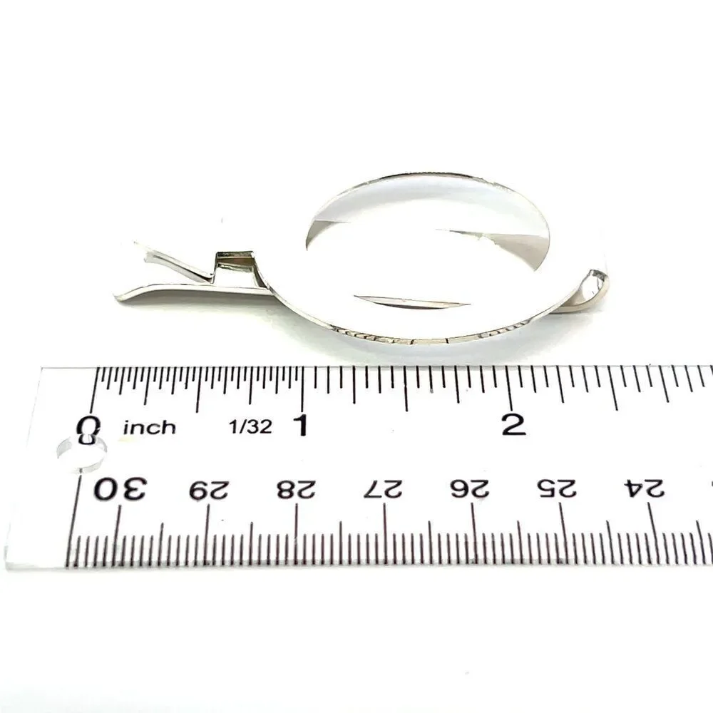 Tiffany & Co Estate Circle Arrow Money Clip Sterling Silver TIF806